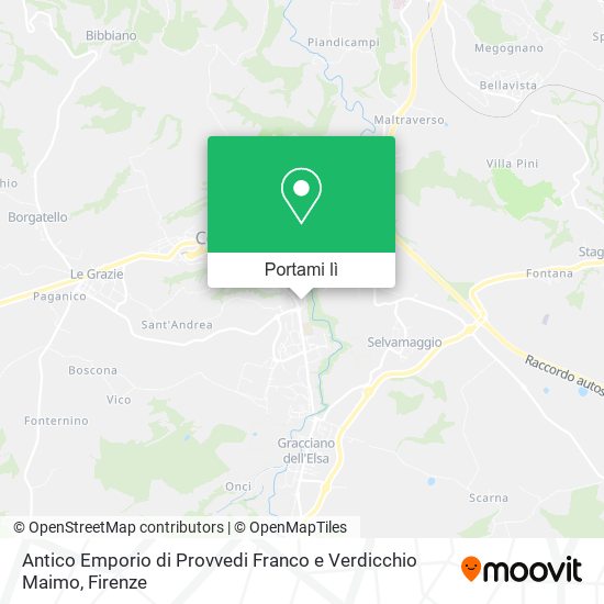 Mappa Antico Emporio di Provvedi Franco e Verdicchio Maimo
