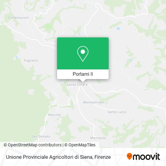 Mappa Unione Provinciale Agricoltori di Siena