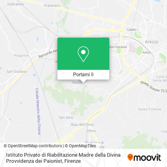 Mappa Istituto Privato di Riabilitazione Madre della Divina Provvidenza dei Paionist