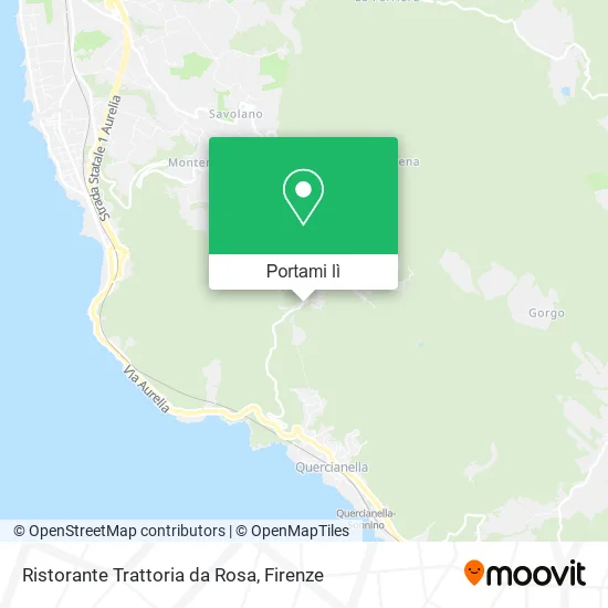 Mappa Ristorante Trattoria da Rosa