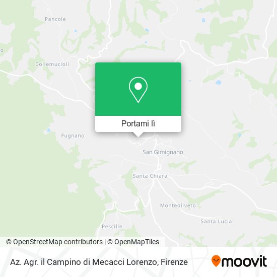 Mappa Az. Agr. il Campino di Mecacci Lorenzo