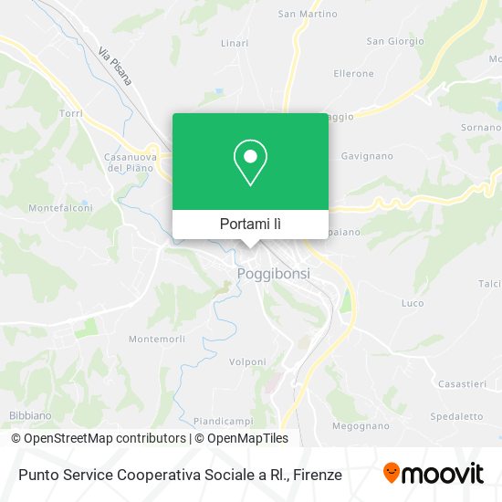 Mappa Punto Service Cooperativa Sociale a Rl.
