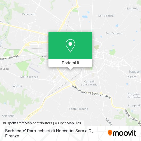 Mappa Barbacafe' Parrucchieri di Nocentini Sara e C.