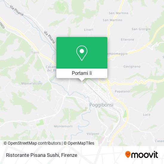 Mappa Ristorante Pisana Sushi