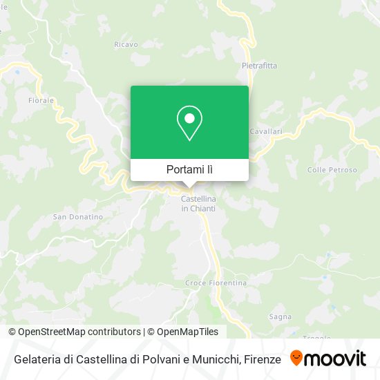 Mappa Gelateria di Castellina di Polvani e Municchi