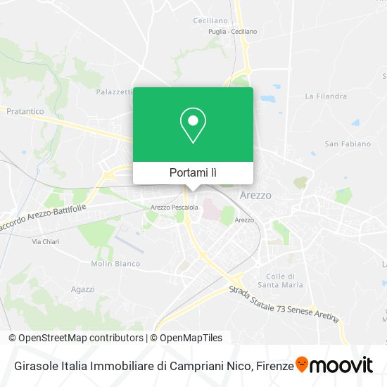 Mappa Girasole Italia Immobiliare di Campriani Nico