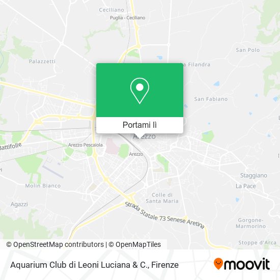Mappa Aquarium Club di Leoni Luciana & C.