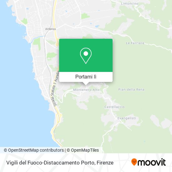 Mappa Vigili del Fuoco-Distaccamento Porto