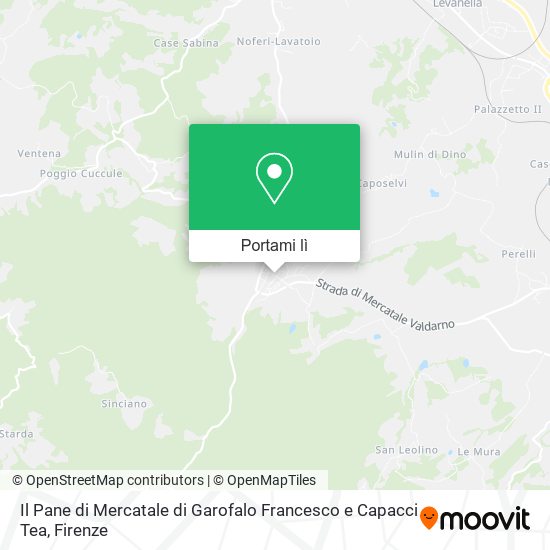 Mappa Il Pane di Mercatale di Garofalo Francesco e Capacci Tea
