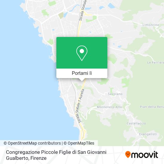 Mappa Congregazione Piccole Figlie di San Giovanni Gualberto