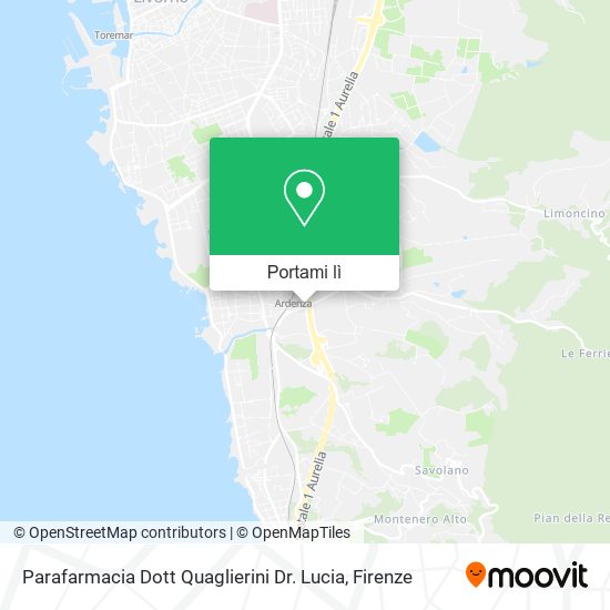 Mappa Parafarmacia Dott Quaglierini Dr. Lucia