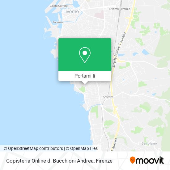 Mappa Copisteria Online di Bucchioni Andrea