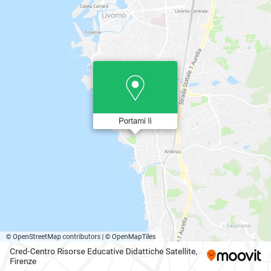 Mappa Cred-Centro Risorse Educative Didattiche Satellite