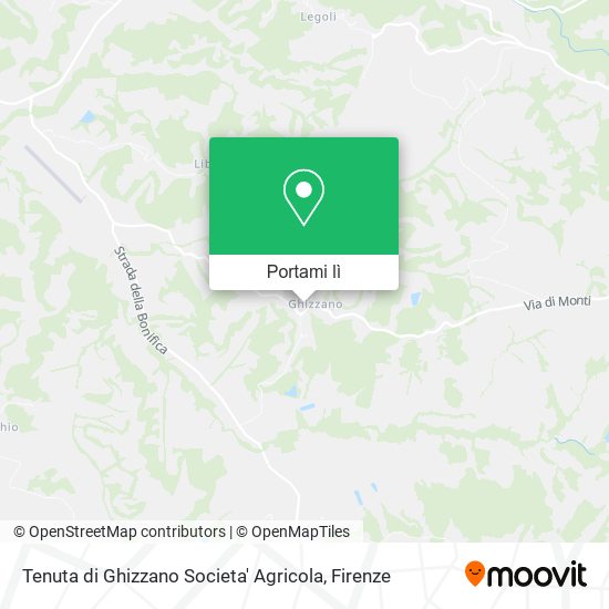 Mappa Tenuta di Ghizzano Societa' Agricola