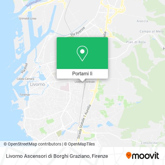 Mappa Livorno Ascensori di Borghi Graziano