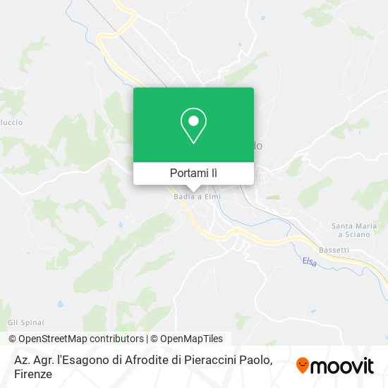 Mappa Az. Agr. l'Esagono di Afrodite di Pieraccini Paolo
