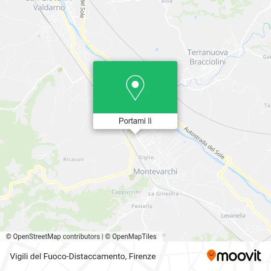Mappa Vigili del Fuoco-Distaccamento