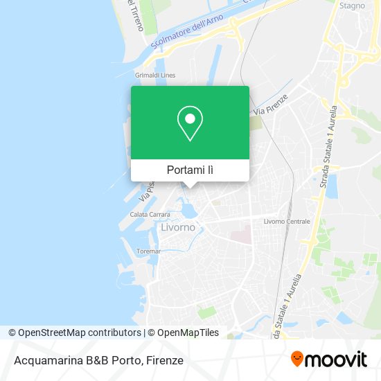 Mappa Acquamarina B&B Porto