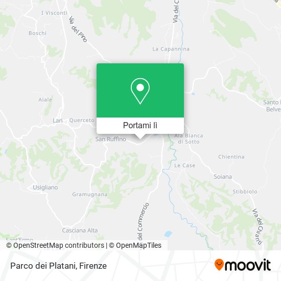 Mappa Parco dei Platani