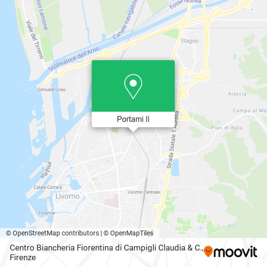 Mappa Centro Biancheria Fiorentina di Campigli Claudia & C.