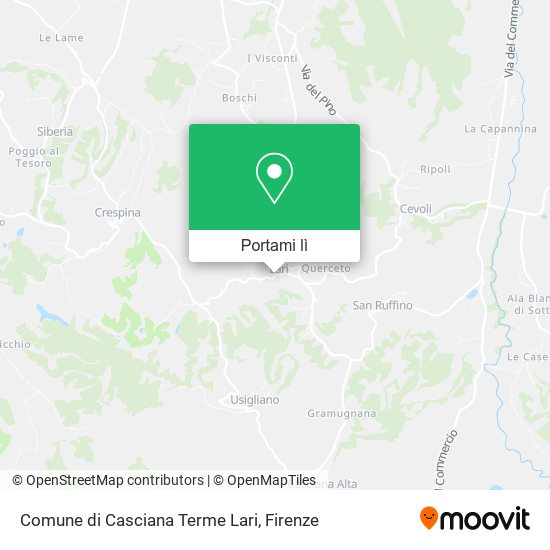 Mappa Comune di Casciana Terme Lari