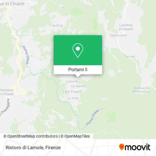 Mappa Ristoro di Lamole