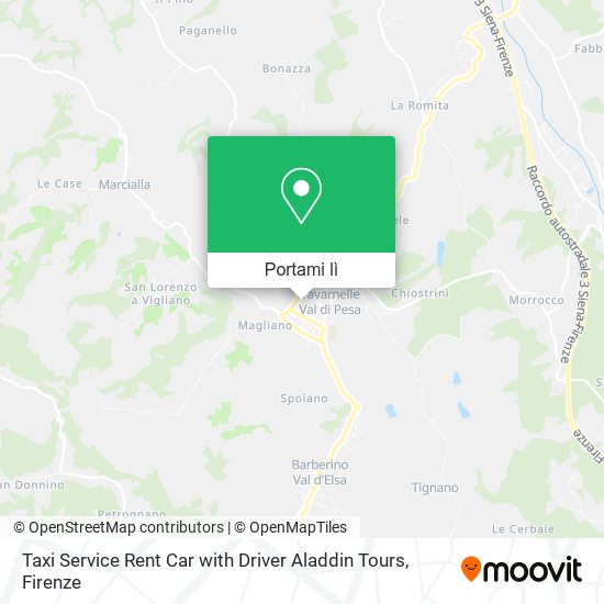 Mappa Taxi Service Rent Car with Driver Aladdin Tours