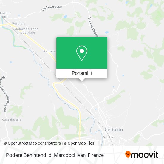 Mappa Podere Benintendi di Marcocci Ivan