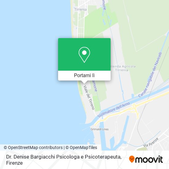 Mappa Dr. Denise Bargiacchi Psicologa e Psicoterapeuta