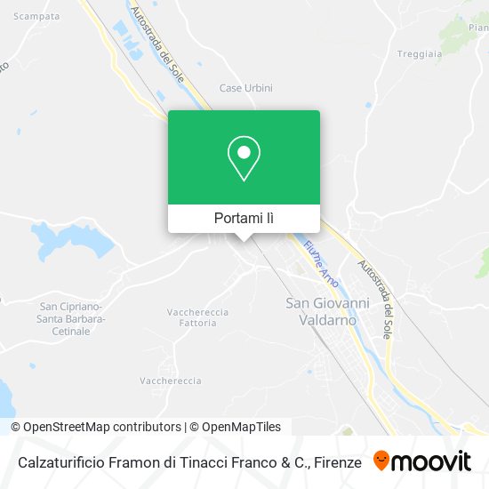 Mappa Calzaturificio Framon di Tinacci Franco & C.