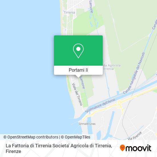 Mappa La Fattoria di Tirrenia Societa' Agricola di Tirrenia