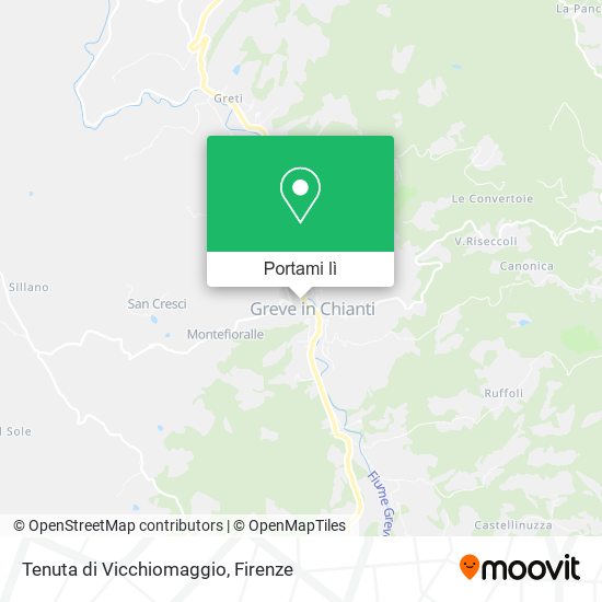 Mappa Tenuta di Vicchiomaggio