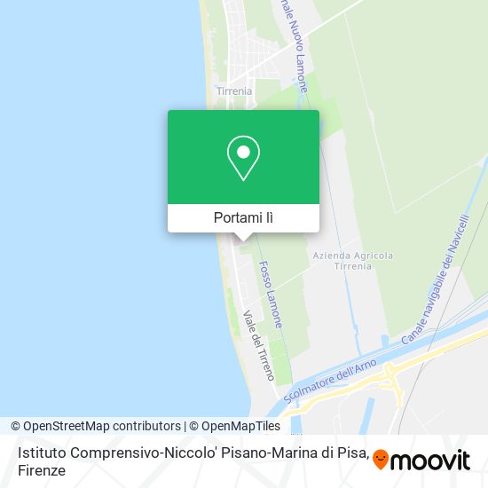 Mappa Istituto Comprensivo-Niccolo' Pisano-Marina di Pisa
