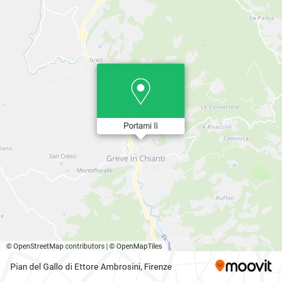 Mappa Pian del Gallo di Ettore Ambrosini
