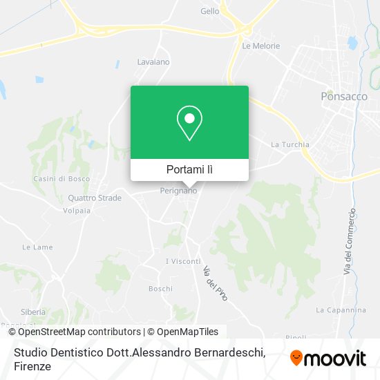 Mappa Studio Dentistico Dott.Alessandro Bernardeschi