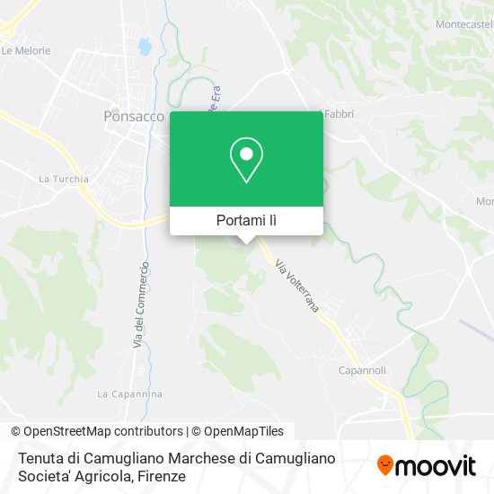 Mappa Tenuta di Camugliano Marchese di Camugliano Societa' Agricola