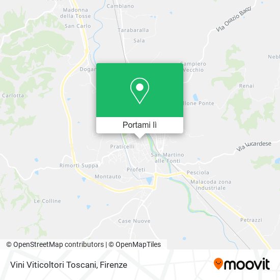 Mappa Vini Viticoltori Toscani