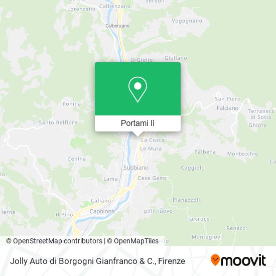 Mappa Jolly Auto di Borgogni Gianfranco & C.