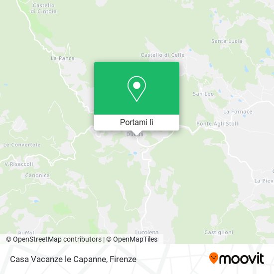 Mappa Casa Vacanze le Capanne