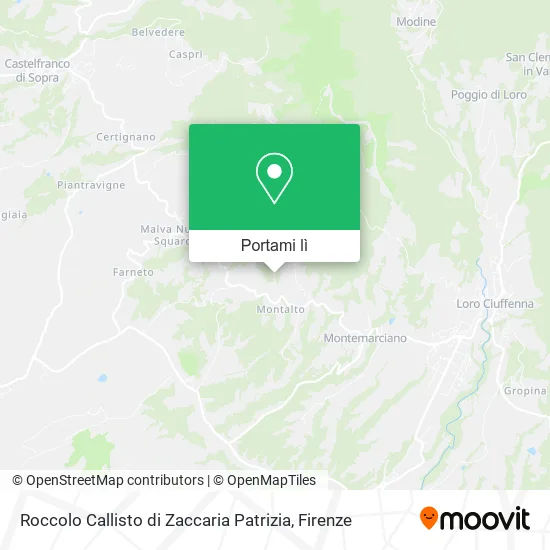 Mappa Roccolo Callisto di Zaccaria Patrizia