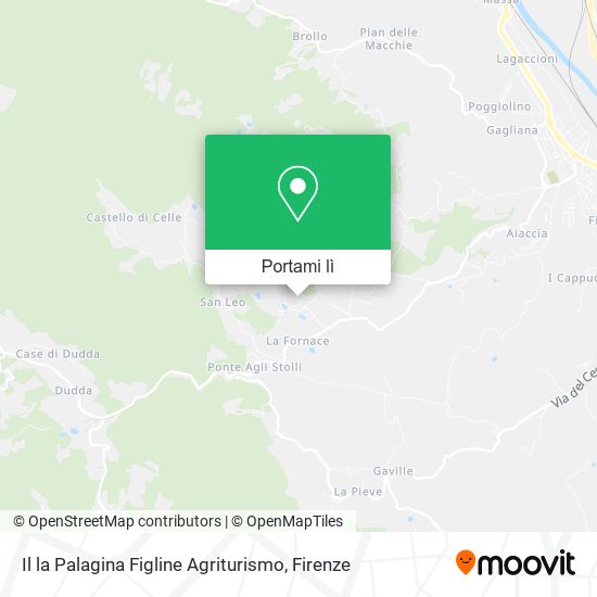 Mappa Il la Palagina Figline Agriturismo