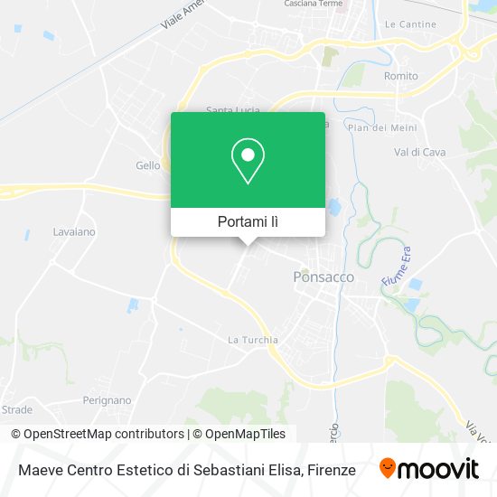 Mappa Maeve Centro Estetico di Sebastiani Elisa
