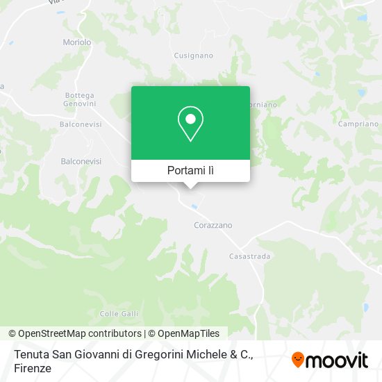 Mappa Tenuta San Giovanni di Gregorini Michele & C.