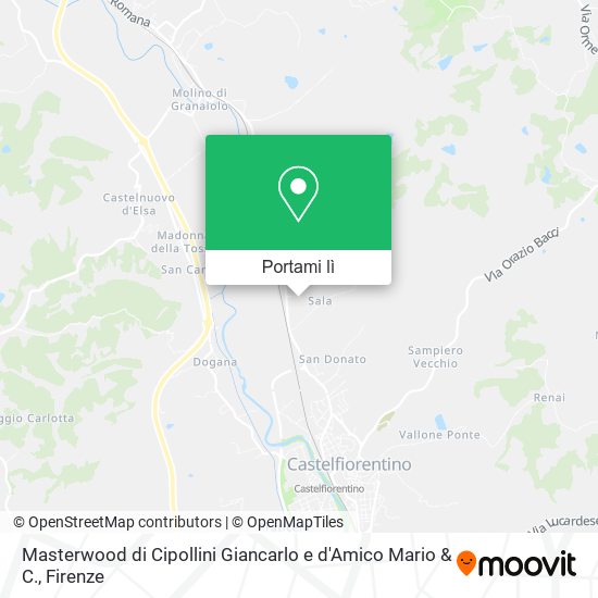 Mappa Masterwood di Cipollini Giancarlo e d'Amico Mario & C.