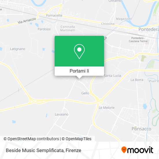 Mappa Beside Music Semplificata
