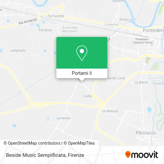 Mappa Beside Music Semplificata