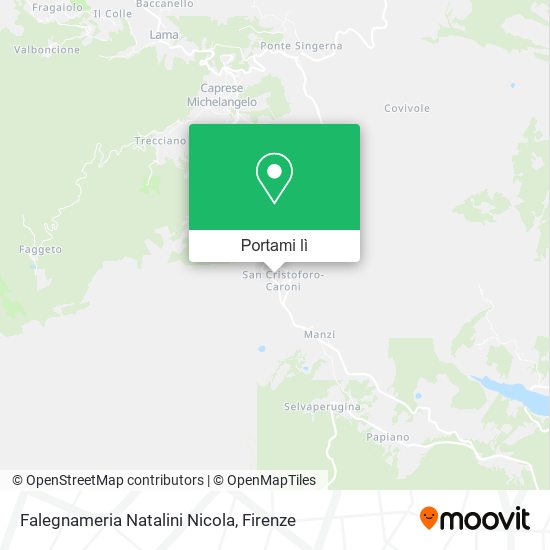 Mappa Falegnameria Natalini Nicola