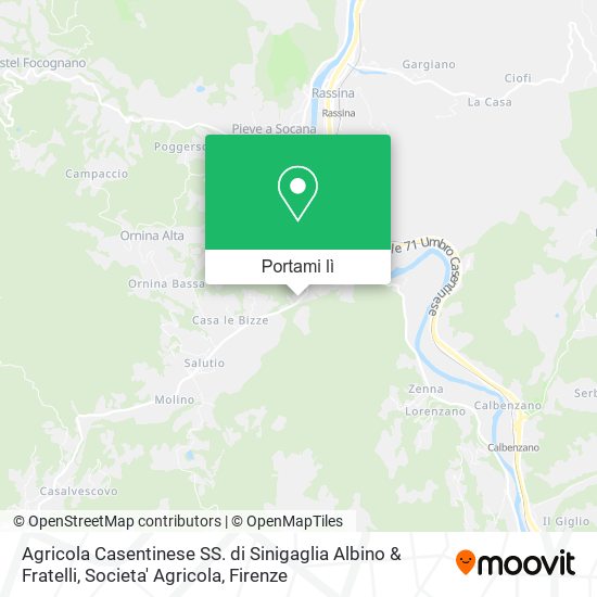 Mappa Agricola Casentinese SS. di Sinigaglia Albino & Fratelli, Societa' Agricola