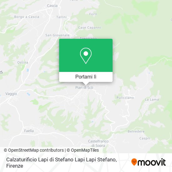 Mappa Calzaturificio Lapi di Stefano Lapi Lapi Stefano