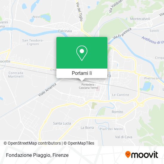 Mappa Fondazione Piaggio